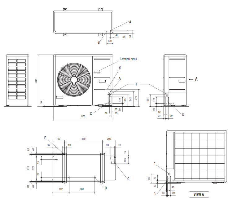 microkx-dis-uniteler-heat-pump-sistem-4-5-6-hp-boyutlar